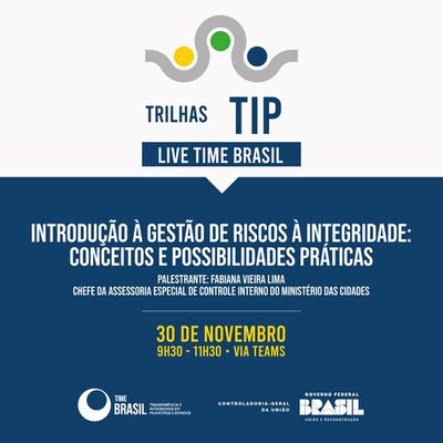 CGU realiza mais uma atividade formativa do Time Brasil - Trilhas TIP