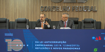 Ministro da CGU participa de Seminário da OAB sobre os 10 anos da Lei Anticorrupção Empresarial