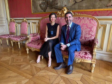 Secretária de Integridade Pública, Izabela Correa, e secretário de Integridade Privada, Marcelo Pontes