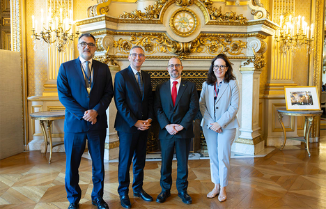 Ministro da CGU, Vinícius de Carvalho, durante evento em Paris