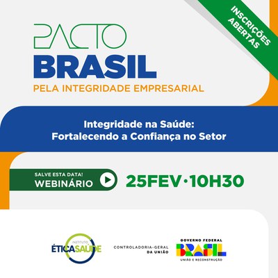 CGU realiza webinar sobre Integridade na Saúde: Fortalecendo a Confiança no Setor