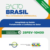 CGU realiza webinar sobre Integridade na Saúde: Fortalecendo a Confiança no Setor