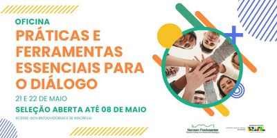 CGU abre inscrições para oficina presencial sobre práticas e ferramentas para o diálogo