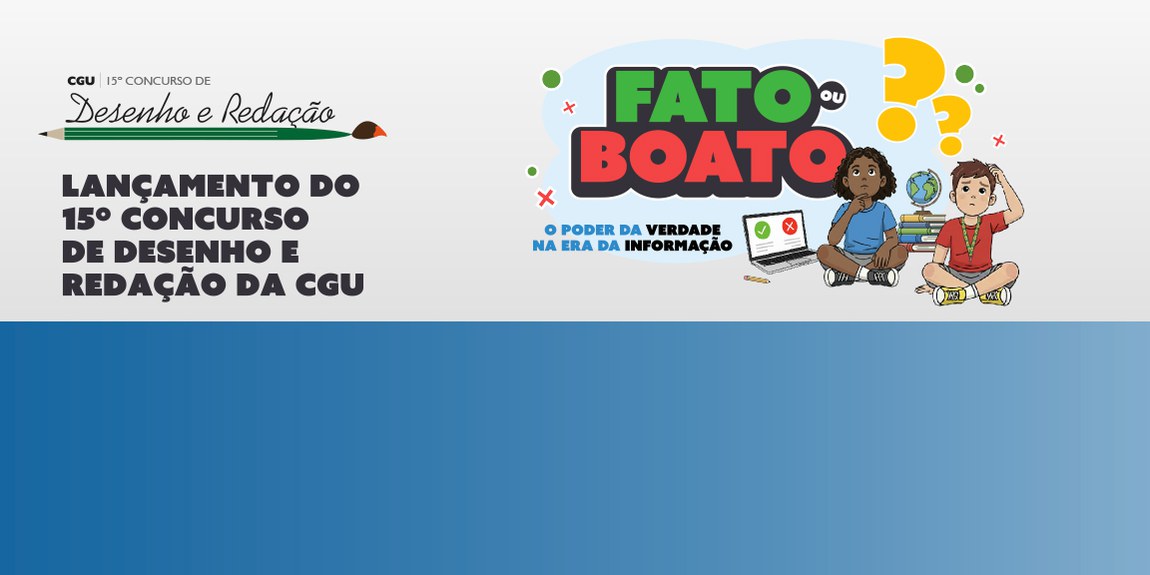 Lançamento virtual apresenta tema, novidades e orientações para participação na edição 2026 do concurso. Iniciativa da CGU mobiliza estudantes e professores de todo o país para refletir sobre cidadania, educação midiática e combate à desinformação