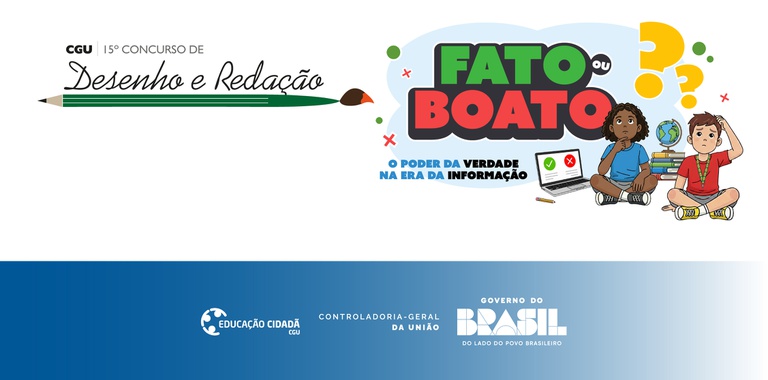 Inscrições para o 15º Concurso de Desenho e Redação da CGU entram na reta final