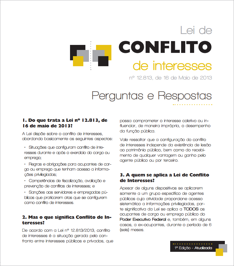 Conflito de Interesses - Perguntas e Respostas