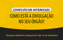 Participe da pesquisa sobre a implementação da Lei de Conflito de Interesses