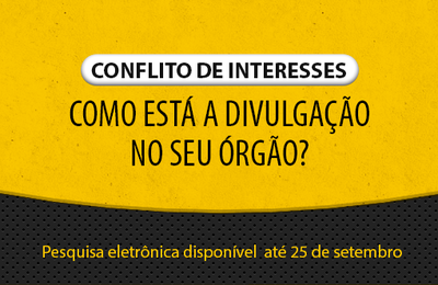 Participe da pesquisa sobre a implementação da Lei de Conflito de Interesses