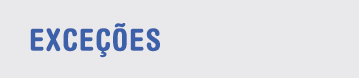 Exceções