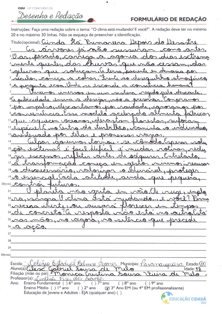 3º Ano Ensino Médio 