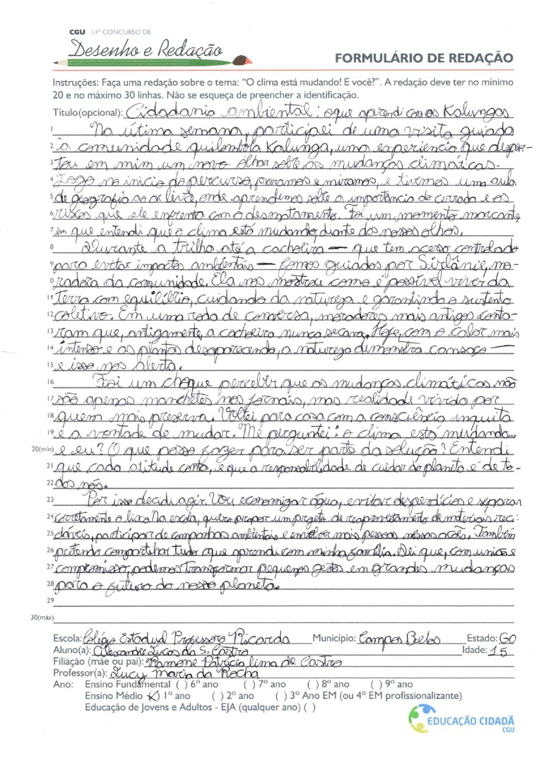 1º Ano Ensino Médio