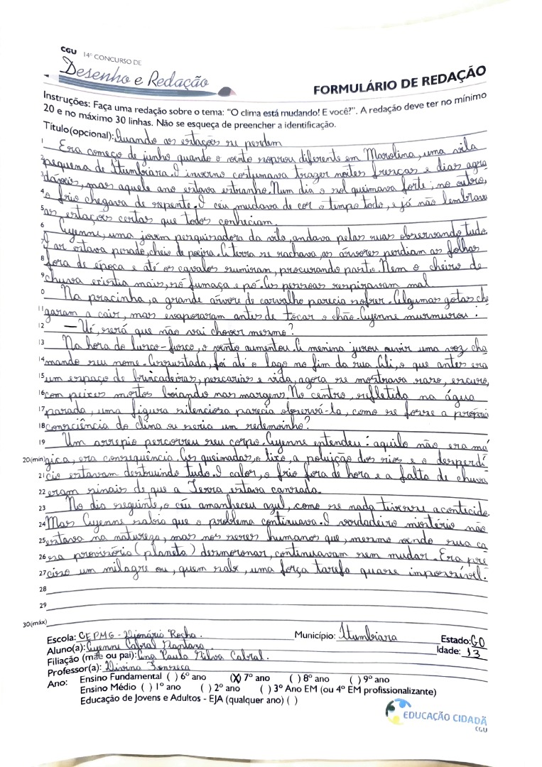 7º Ano Ensino Fundamental