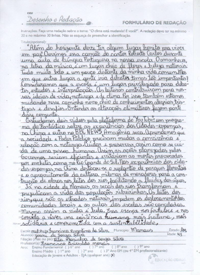 Educação de Jovens e Adultos - EJA