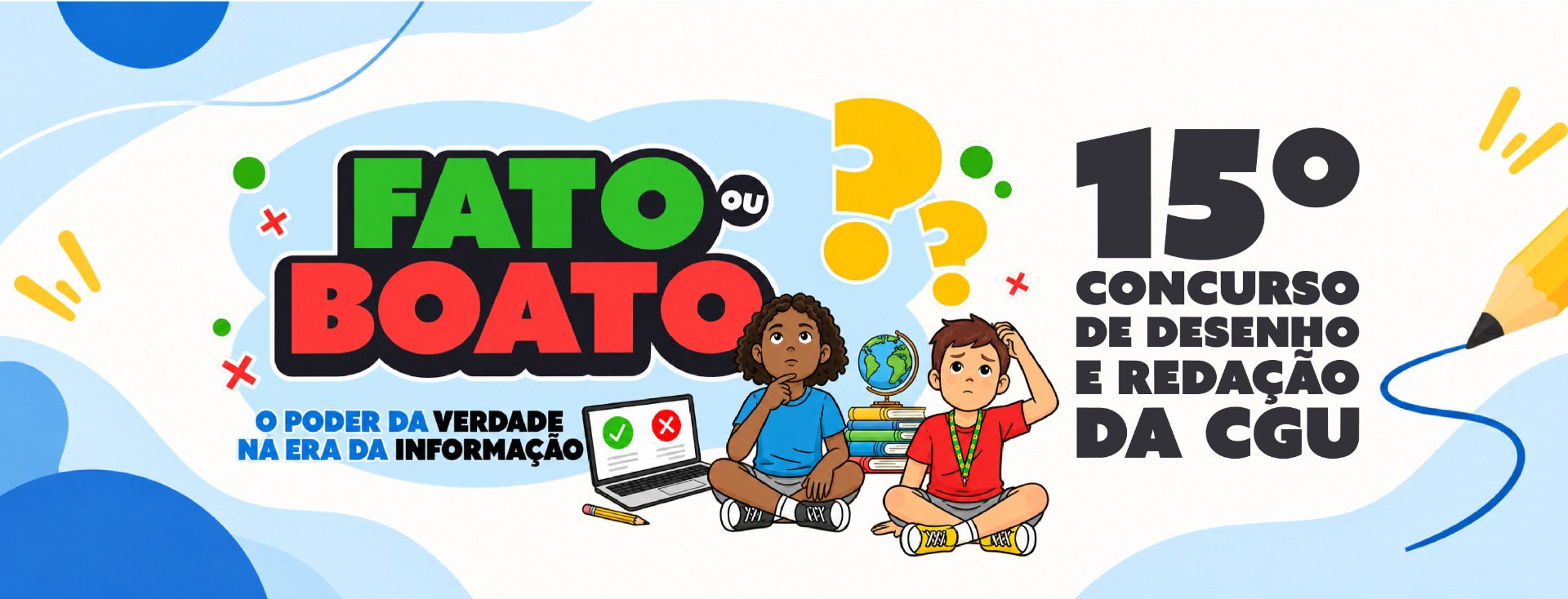 Banner desenho e redação
