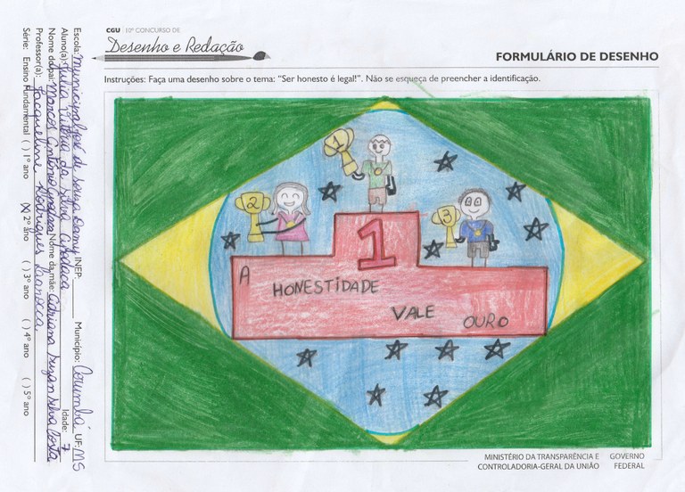 Julia Vitória da Silva Apodaca- Municipal José de Souza Damy