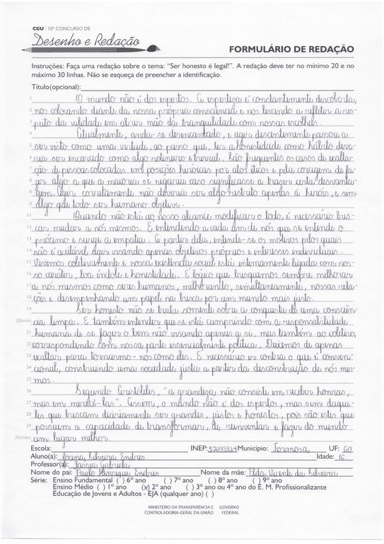 Joana Silveira Endres - Instituto Federal de Goiás - Campus Formosa