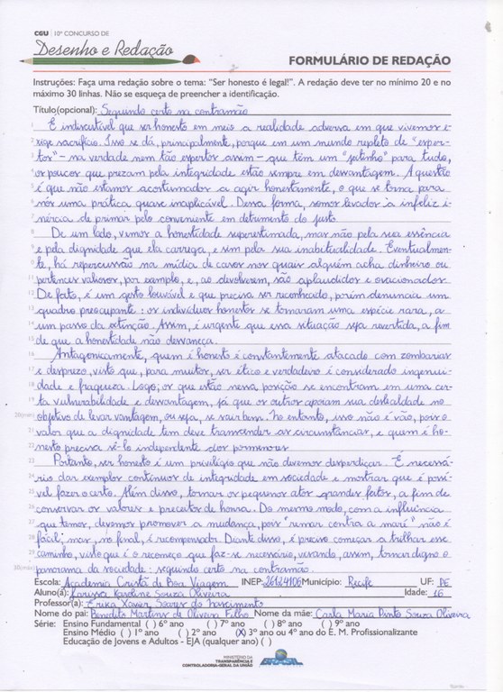 Larissa Karoline Souza Oliveira - Academia Cristã de Boa Viagem