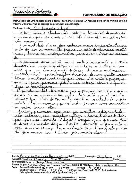 Carlos Henrique Neri Matias - Escola Edivaldo Machado Boaventura