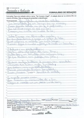 7º Ano Redação - SC