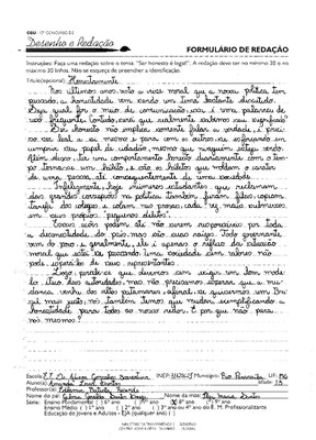 8º Ano Redação - MG