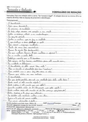 9º Ano  Redação - DF