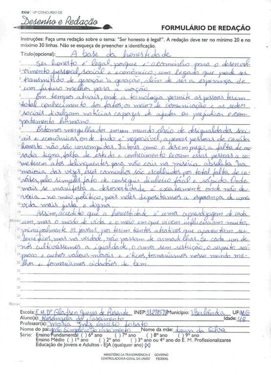 Rosângela do Nascimento - Escola Municipal Dr. Gladsen Guerra de Rezende