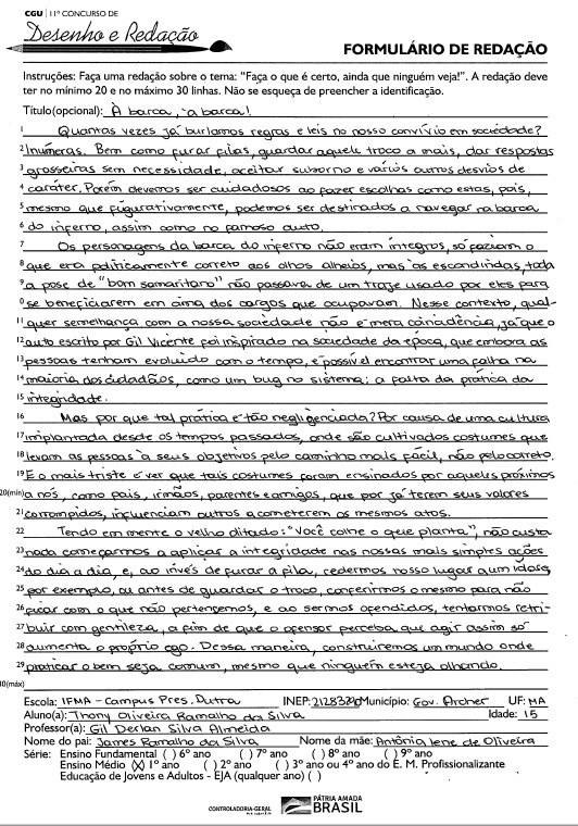 Thony Oliveira Ramalho da Silva - IFMA - Campus Presidente Dutra