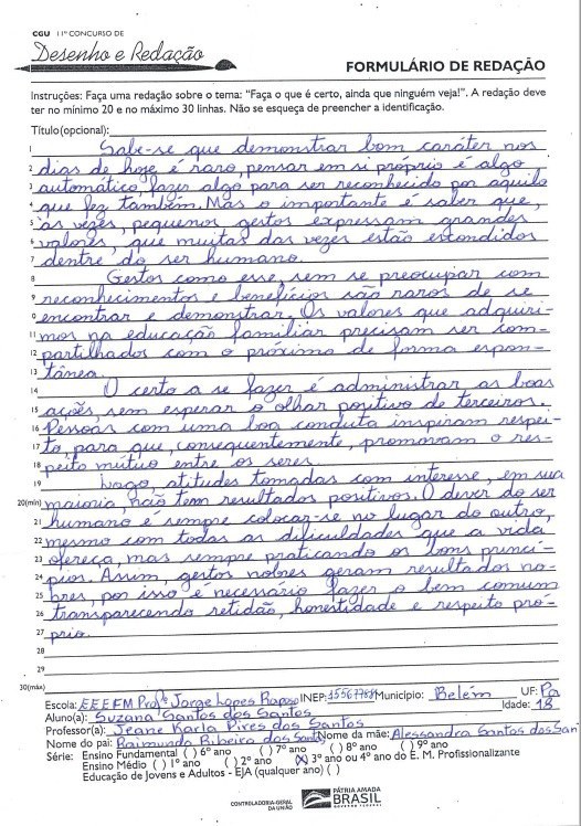 Suzana Santos dos Santos - EEEFM Profº Jorge Lopes Raposo