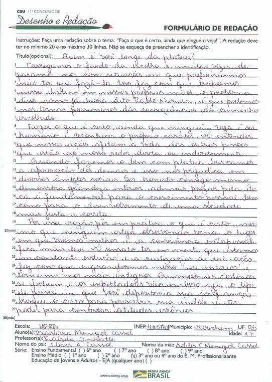 Bárbara Menegat Cassol - Instituto Anglicano Berão do Rio Branco