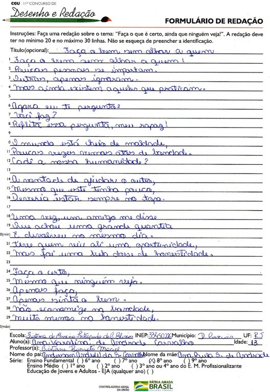 Ana Karolina de Andrade Carvalho - Sistema de Ensino Integrado de Campos Elíseos