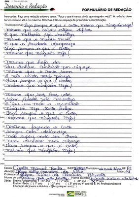 9º ano fundamental - PE