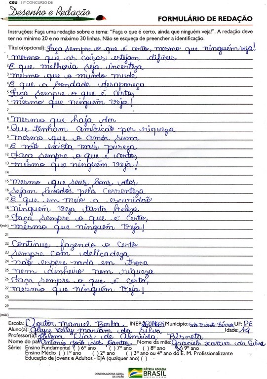 9º ano fundamental - PE