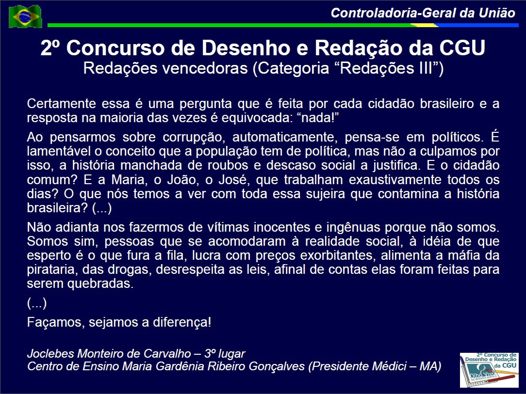 Joclebes Monteiro de Carvalho - Centrp de Ensino Grdênia Ribeiro Gonçalves