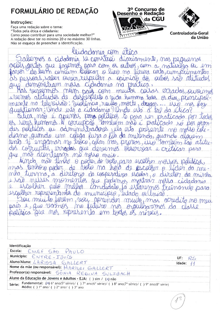 6° Ano Redação - RS