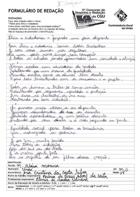 9°Ano Redação - MG