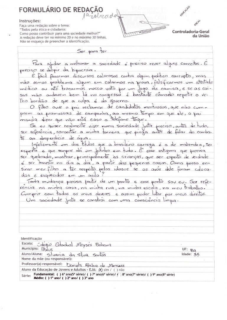 SILVANIA DA SILVA SANTOS-COLÉGIO ESTADUAL MOYSÉS BOHANA