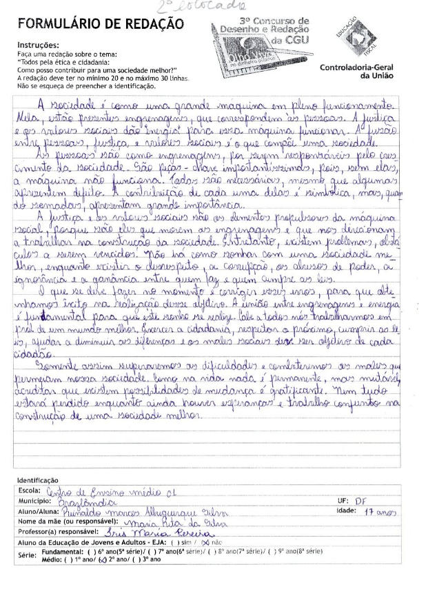 Reinaldo Marcos Albuquerque Silva-Centro de Ensino Médio 01-Brazlândia-DF