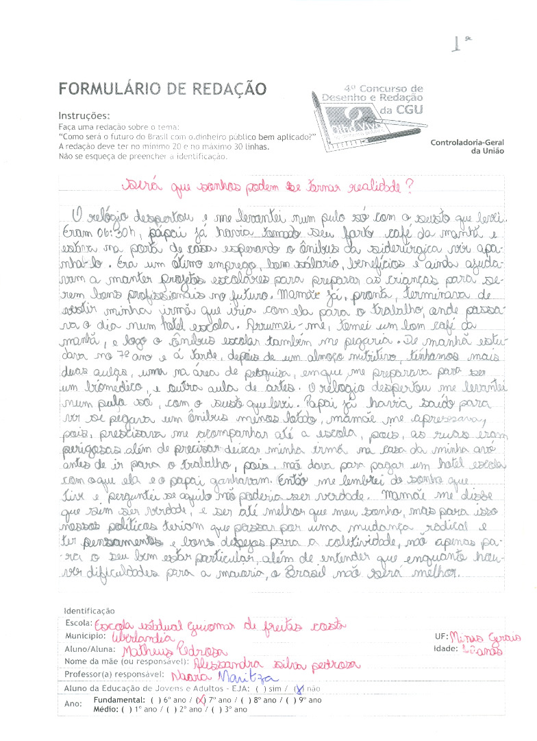 Matheus Pedrosa- Escola Estadual Guiomar de Freitas Costa