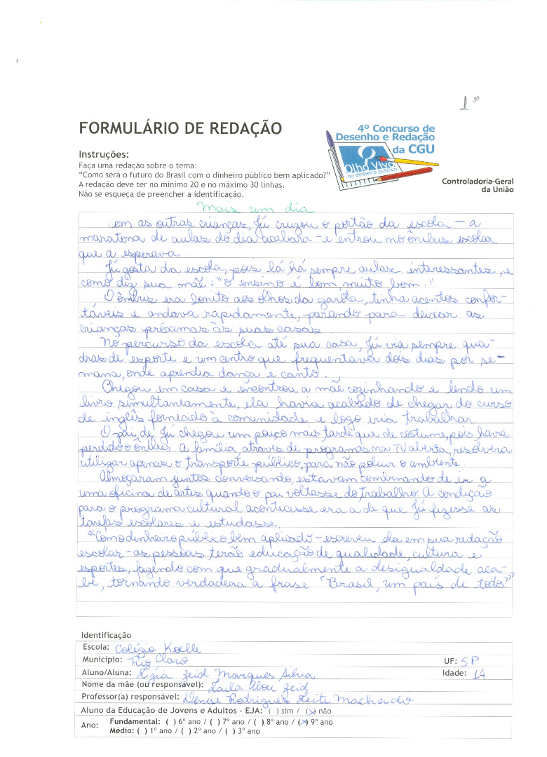 Ligía Zeid Marques Silva- Colégio Koele