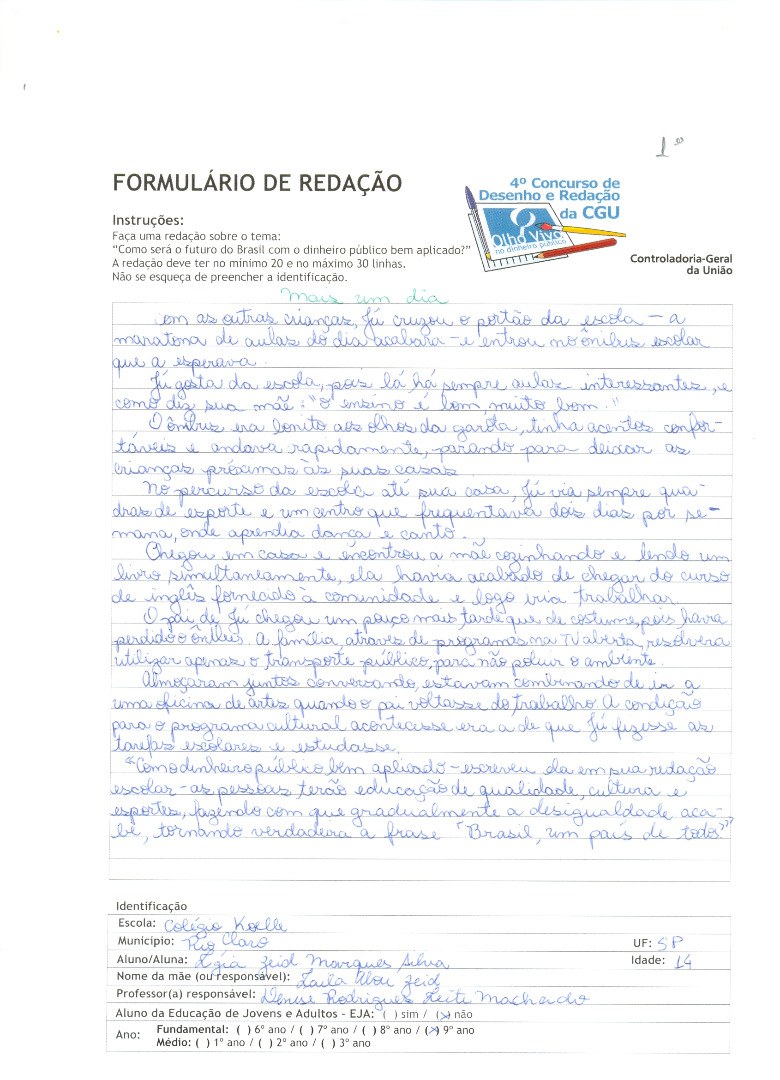 Ligía Zeid Marques Silva- Colégio Koele