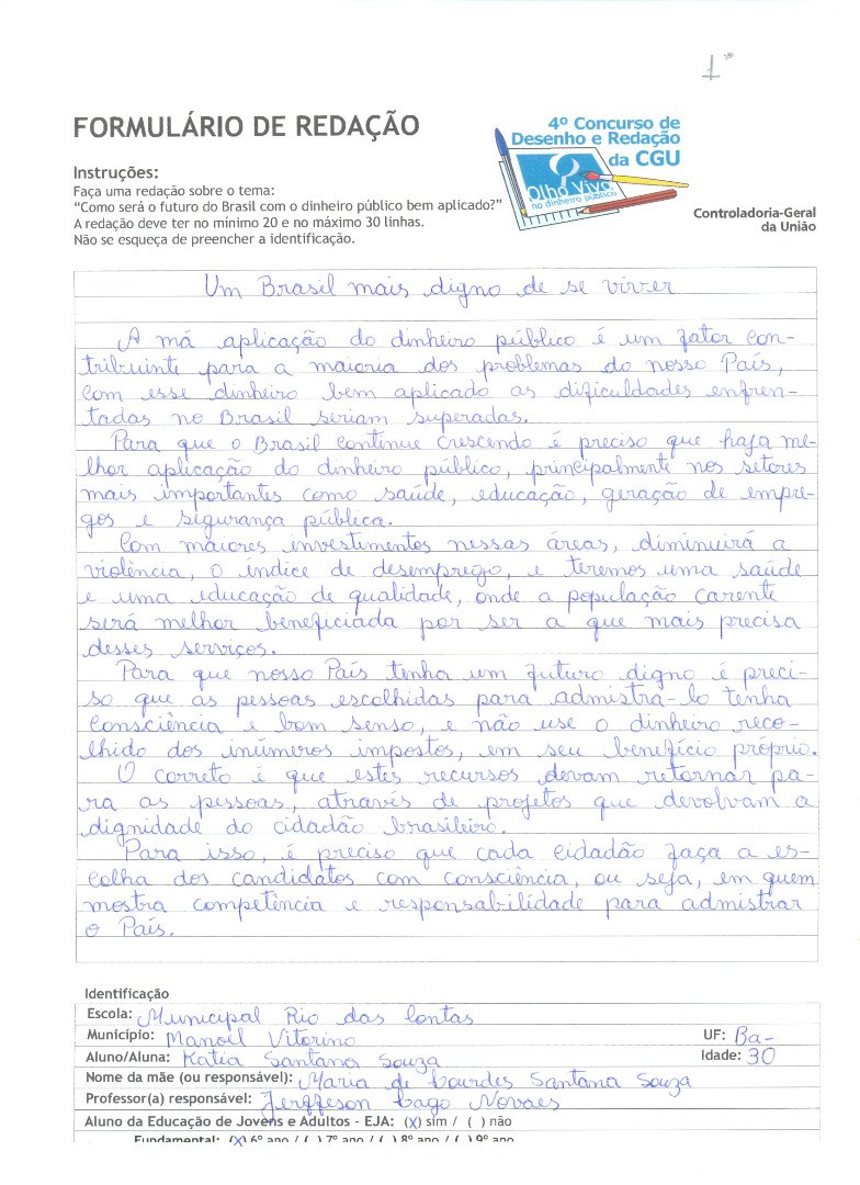 Katia Santana Souza - Municipal Rio das Contas