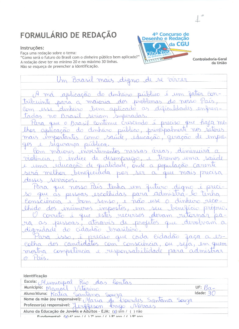 Katia Santana Souza - Municipal Rio das Contas