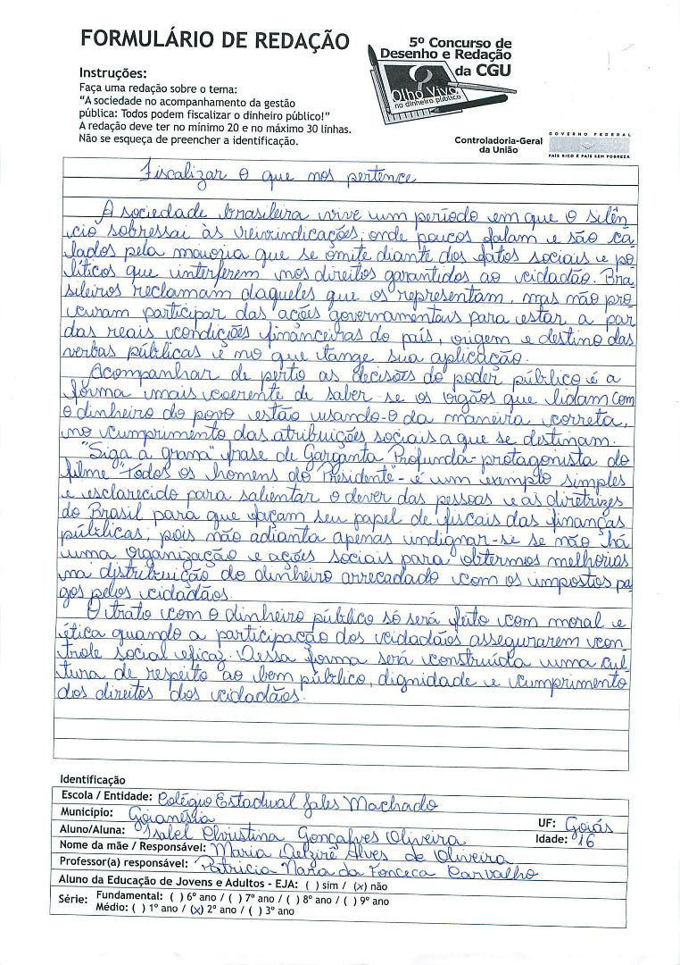 2°Ano Redação - GO