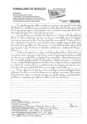 3°Ano Redação - CE