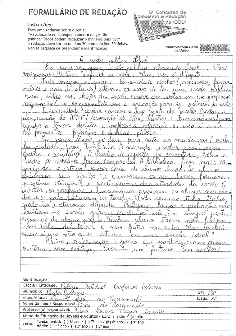 8°Ano Redação - PR