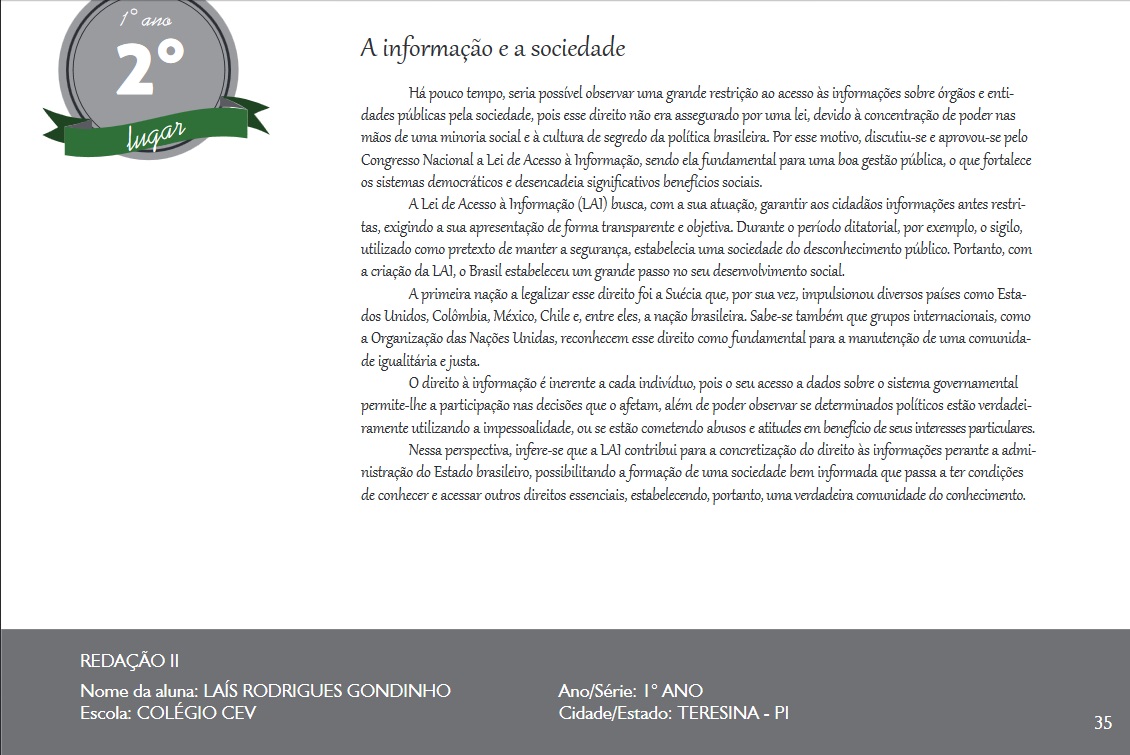 1°Ano Redação - PI