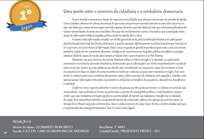 1°Ano Redação - RO
