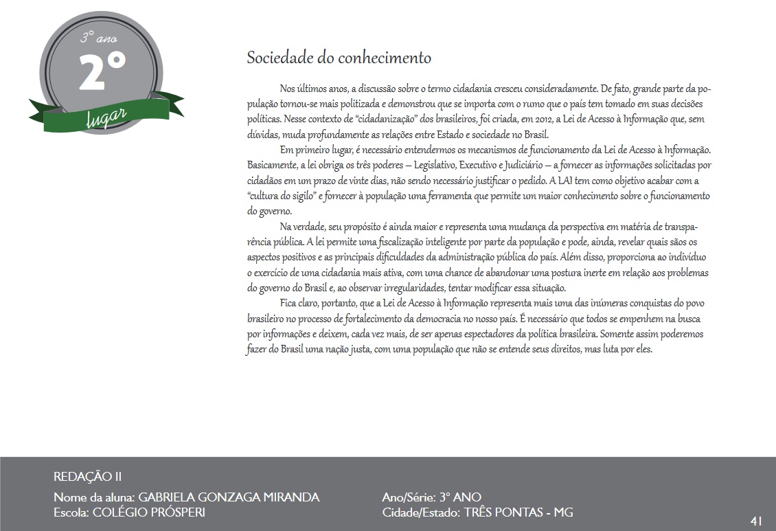 Gabriela Gonzaga Miranda -Colégio Prósperi