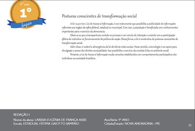 9°Ano Redação - MS