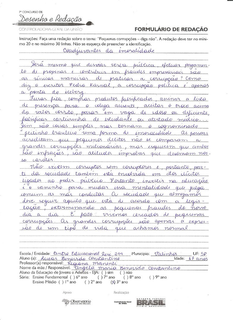 Lucas Benevido Constantino- Sesi 299